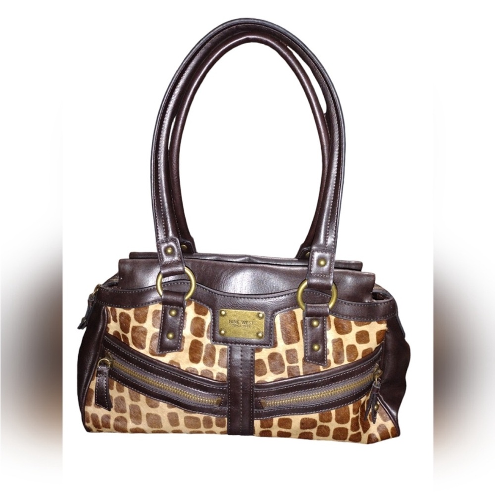 NINE WEST Animal Print Shoulder Bag